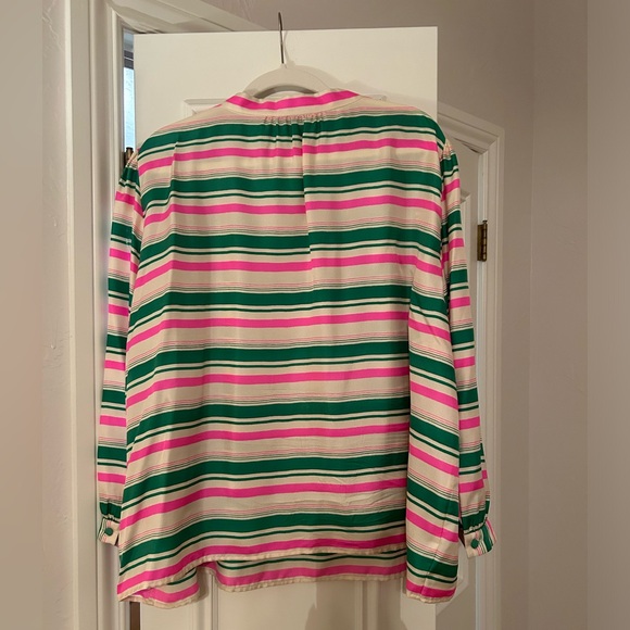 J. Crew Collection Silk Blouse with Tie Neck - Picture 3 of 4